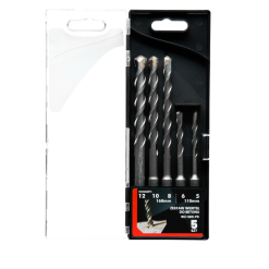 Zestaw wierteł do betonu SDS PLUS - 5 sztuk