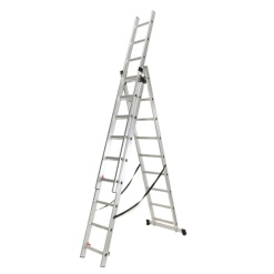 Drabina przemysłowa 3 elementowa 3x9, 529cm