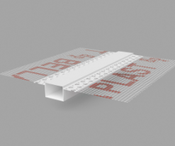 Listwa PCV do boniowania z elementem traconym i siatką 3m
